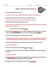 magic school bus goes cellular worksheet answer key pdf